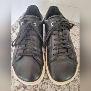 Birkenstock Bend Low Sneakers Shoes Black‎ Leather Mens Size 43